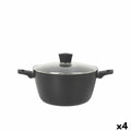 Casseruola con coperchio MasterChef 28 cm (4 Unità)