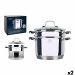 Pentola con Coperchio Santa Clara Santa clara 4,5 L Ø 22 x 30 x 19,5 cm (2 Unità) - Augustea Shop