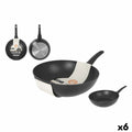 Padella Wok MasterChef 28 cm (6 Unità)