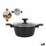Casseruola con coperchio MasterChef 28 cm 2,5 mm (4 Unità) - Augustea Shop