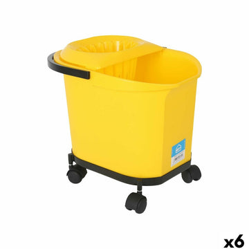 Cleaning bucket Kety Yellow 16 L 40,5 x 30 x 35 cm (6 Units)