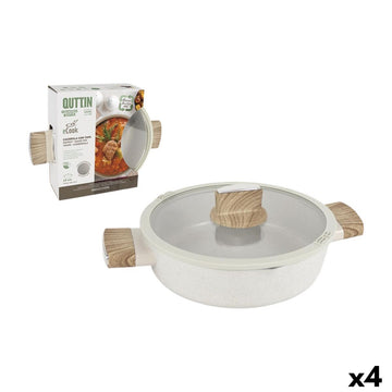 Casserole with lid Quttin Ecook 24 x 11 cm 2,8 mm (4 Units)