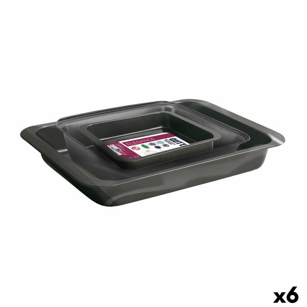 Set di Vassoi Quttin 28,5 x 19,5 cm 34 x 24 cm 42 x 29 cm 3 Pezzi (6 Unità) - Augustea Shop