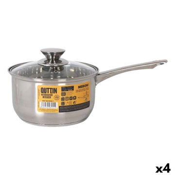 Saucepan with Lid Quttin New neron Steel Ø 18 cm 3 L 35 x 19,5 x 10,5 cm (4 Units)