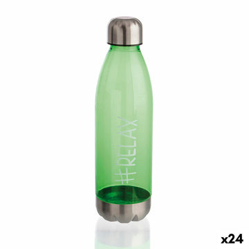 Water bottle Quid Quidate Green Plastic 750 ml (24 Units)