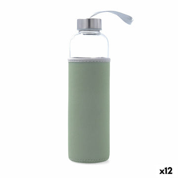 Water bottle Quid Quidate Grey Glass 600 ml (12 Units)
