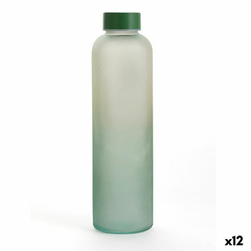 Water bottle Quid Quidate Green Glass 600 ml (12 Units)