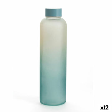 Water bottle Quid Quidate Blue Glass 600 ml (12 Units)