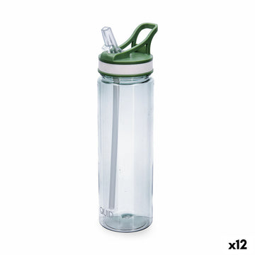 Water bottle Quid Quidate Green Plastic 700 ml (12 Units)