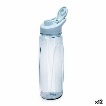 Water bottle Quid Quidate Blue Plastic 720 ml (12 Units)