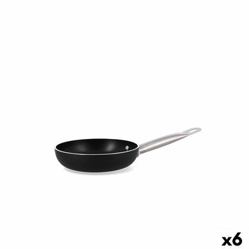 Pan Quid Pro Chef Black Metal Ø 18 cm (6 Units)