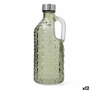 Water bottle Quid Calypso Green Glass 1 L (12 Units)