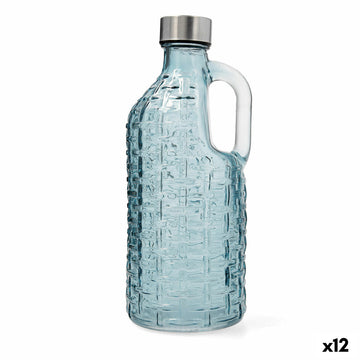 Water bottle Quid Calypso Blue Glass 1 L (12 Units)