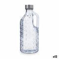 Water bottle Quid Calypso Transparent Glass 1 L (12 Units)