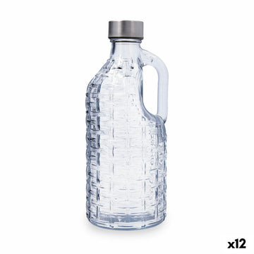 Water bottle Quid Calypso Transparent Glass 1 L (12 Units)