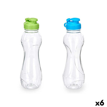 Borraccia Leknes Azzurro Verde polipropilene Polietilentereftalato (PET) 600 ml (6 Unità)