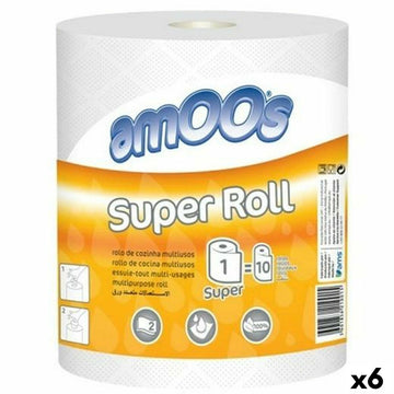 Kitchen Paper Amoos SUper Roll (6 Units)