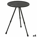 Tavolo Pieghevole Aktive Nero 37 x 55 x 37 cm (4 Unità)