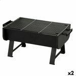 Barbecue Portatile Aktive Acciaio 45 x 25 x 30 cm Nero (2 Unità) - Augustea Shop