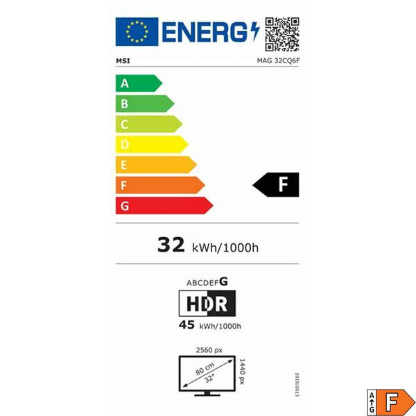 Monitor Gaming MSI MAG 32CQ6F 31,5" Wide Quad HD