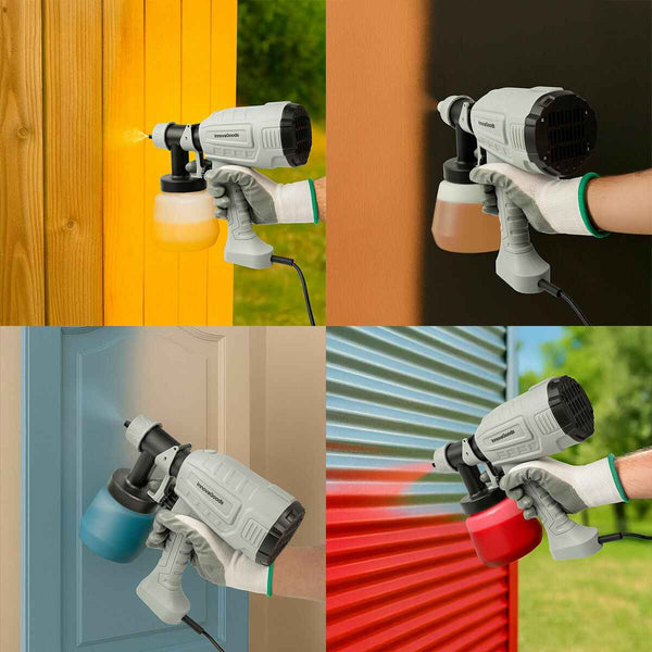 Pistola Elettrica per Verniciatura a Spruzzo InnovaGoods 500 W 1 L Grigio (Ricondizionati B)